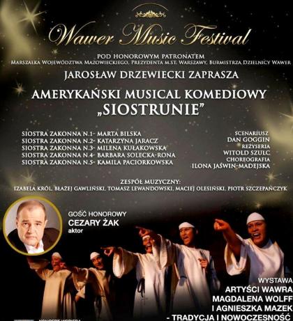 Plakat Musicalu  Siostrunie na Wawer Music Festival 18.12.2011
